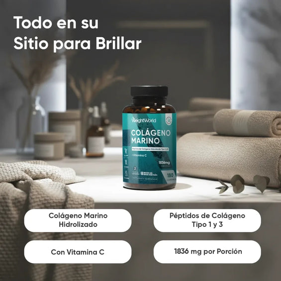 Comprimidos Colágeno Marino Hidrolizado tipo 1 y 3