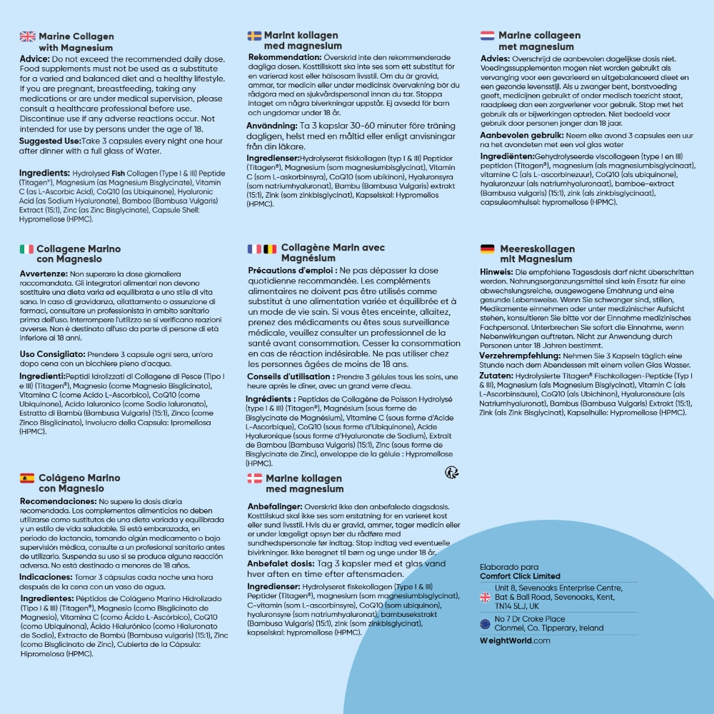 Recomendaciones Colágeno con Magnesio