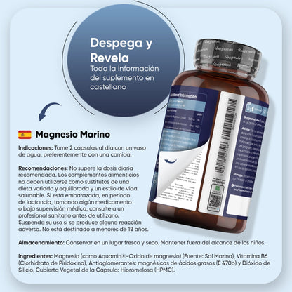 Recomendaciones para el suplemento de magnesio marino con B6