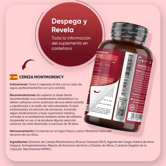 Modo de uso Cereza Montmorency