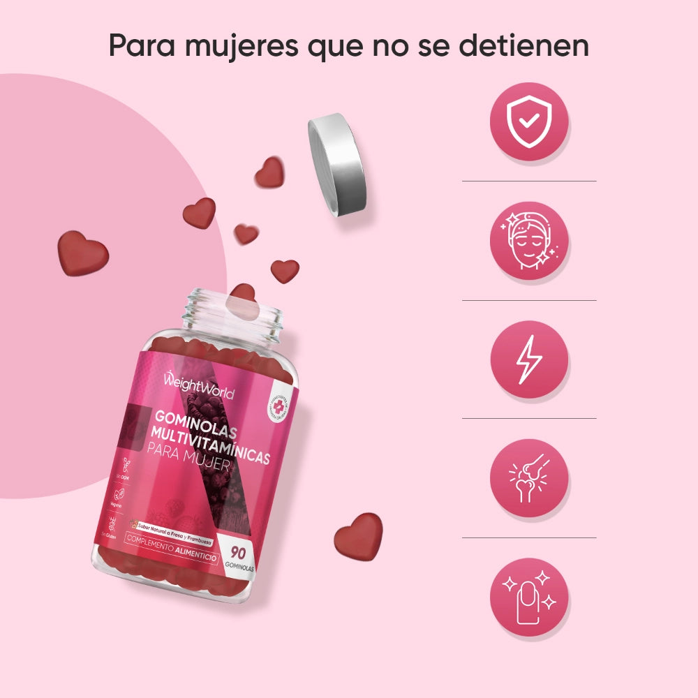 Gominolas multivitaminas para mujer, WeightWorld