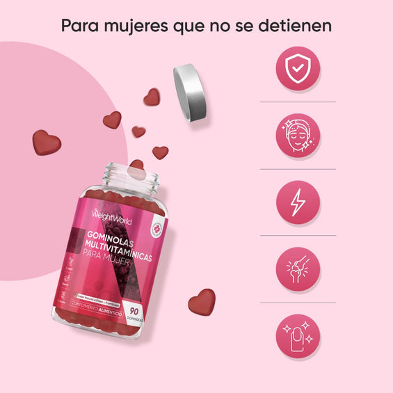 Gominolas multivitaminas para mujer, WeightWorld