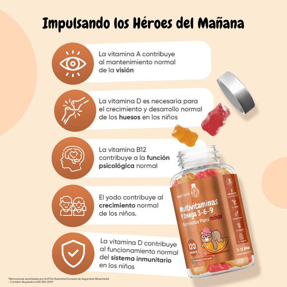 Beneficios de las gominolas multivitaminas