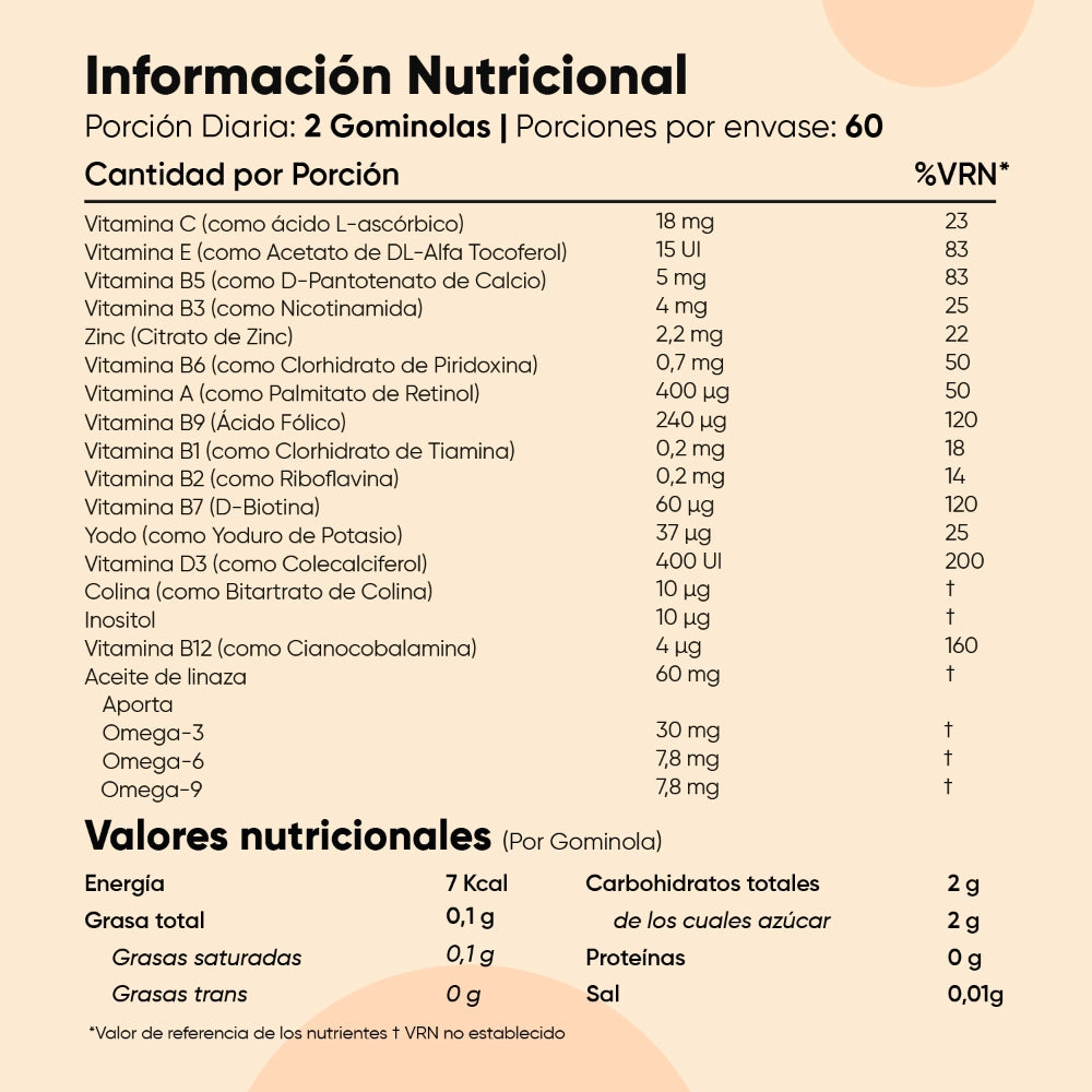 Información nutricional
