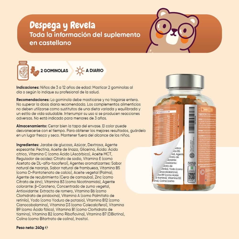 Indicaciones para tomar las gomitas multivitaminas