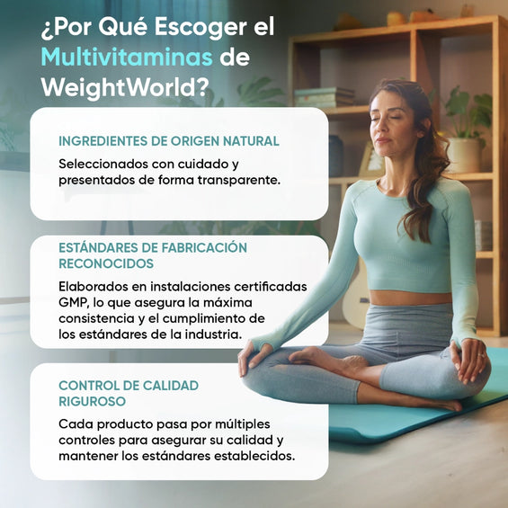 Recomendaciones para tomar el multivitaminas de WeightWorld
