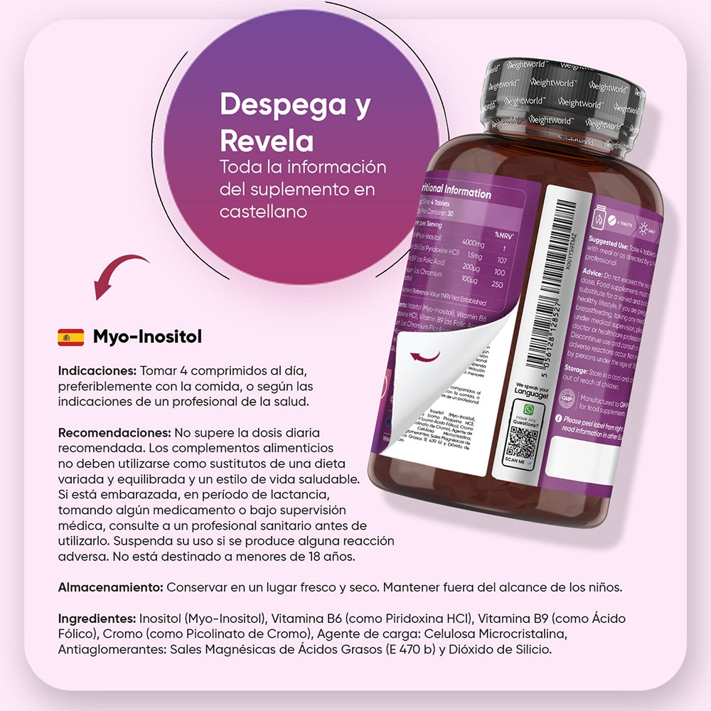 Myo-Inositol 120 comprimidos