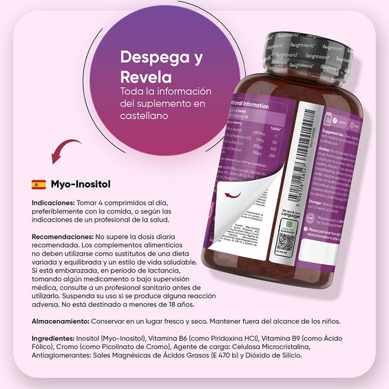 Myo-Inositol 120 comprimidos
