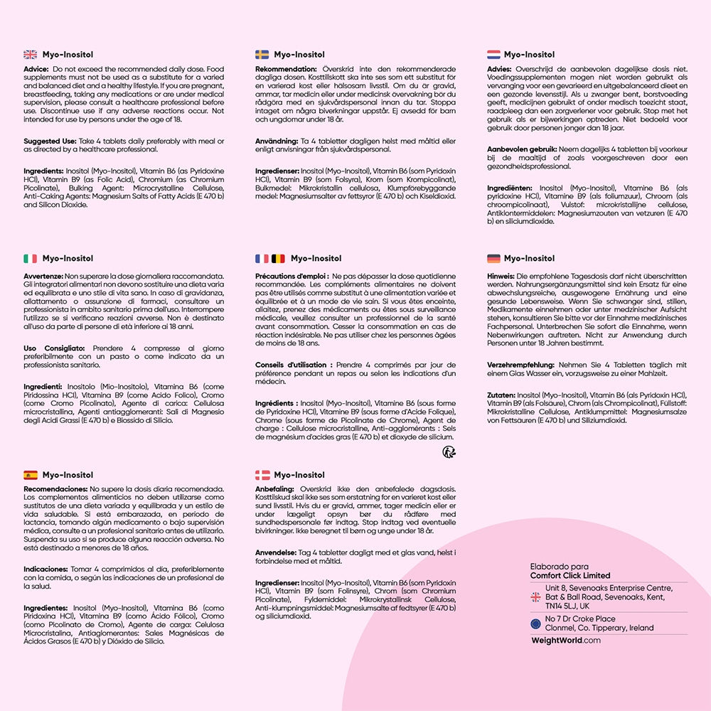 Modo de empleo del Inositol