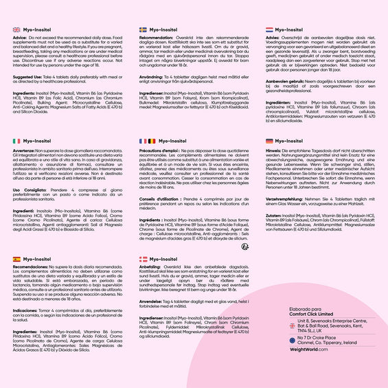 Modo de empleo del Inositol