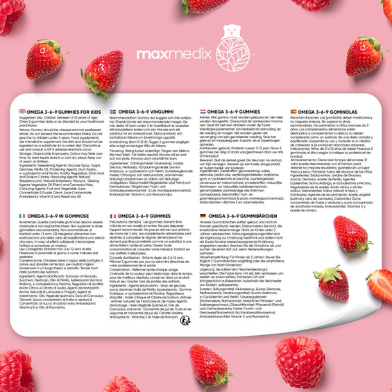 Indicaciones del complemento de Omega 3, 6 y 9 para niños