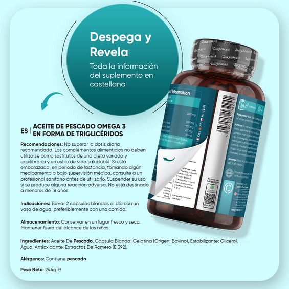 Recomendaciones para las cápsulas blandas de Omega 3 triglicéridos
