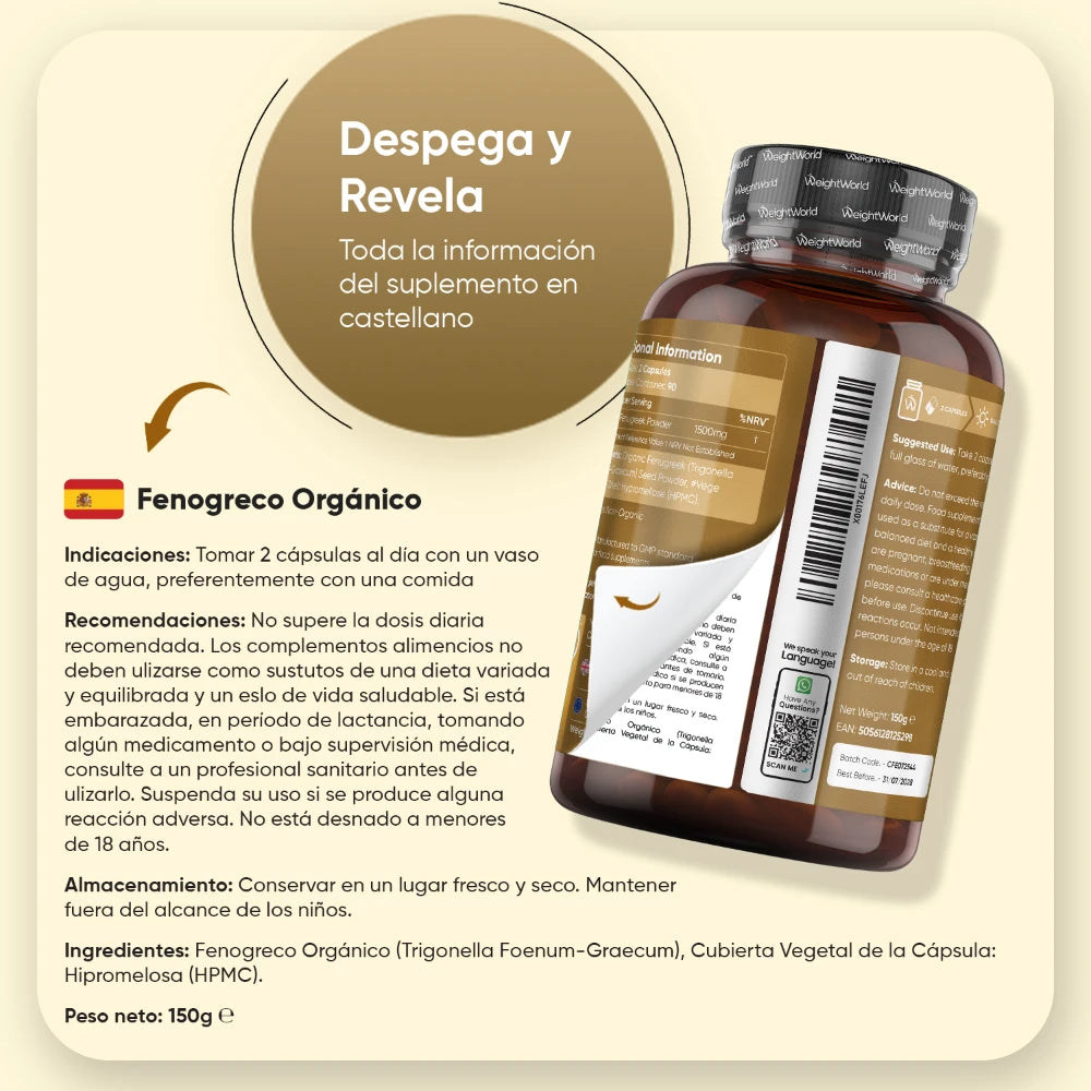 Indicaciones para el suplemento de Fenogreco BIO