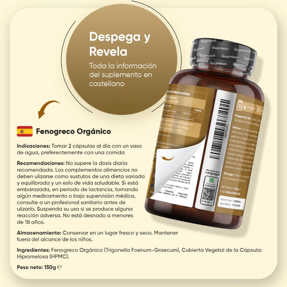 Indicaciones para el suplemento de Fenogreco BIO