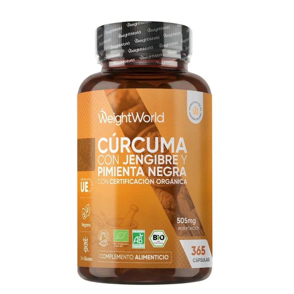 Cápsulas de Cúrcuma Orgánica