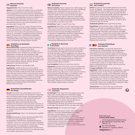 Recomendaciones para las gominolas probióticas para mujer