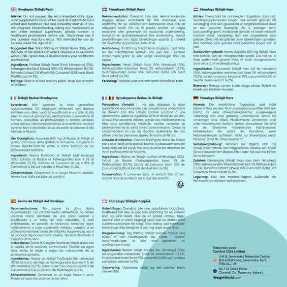Indicaciones de la Resina de Shilajit