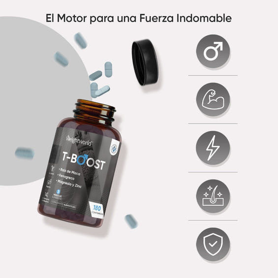 Suplemento con maca y zinc para elevar testosterona