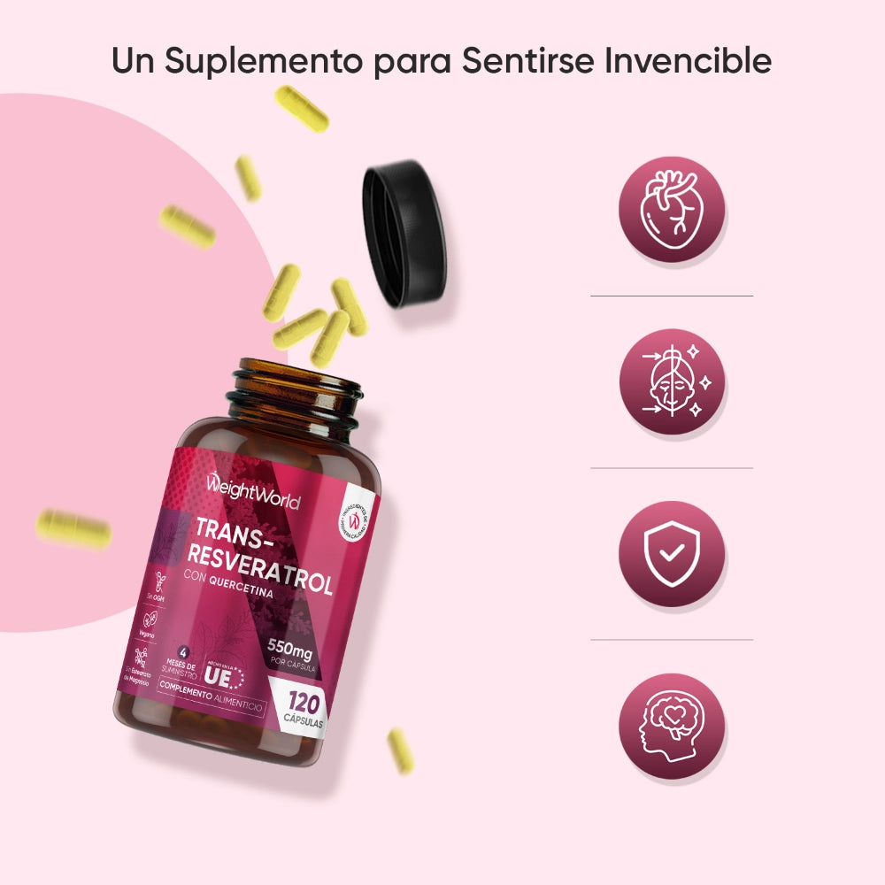 Beneficios del Trans Resveratrol con Quercetina