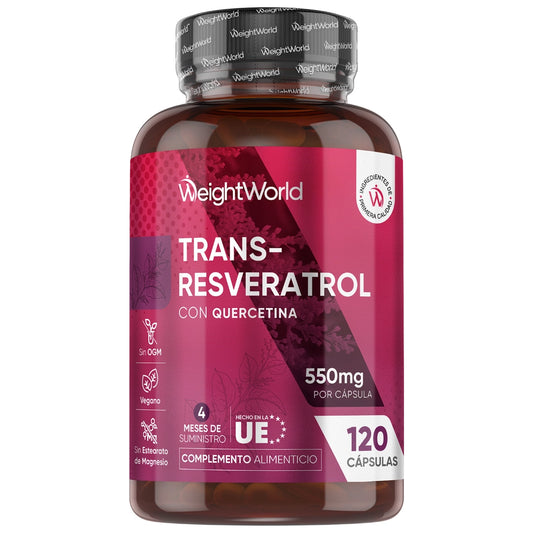 Suplemento de Trans Resveratrol con Quercetina