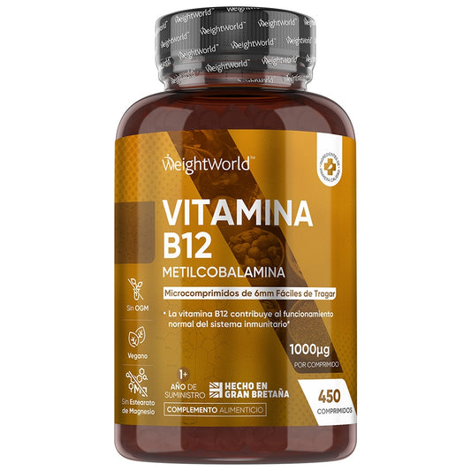 Comprimidos de vitamina B12 1000 mcg