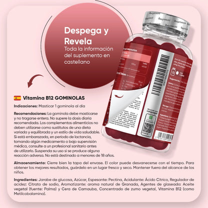 Recomendaciones de uso B12 en gominolas