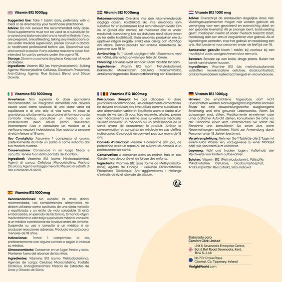 Recomendaciones generales para la vitamina B12