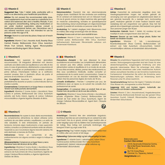 Vitamina C + Rosa Mosqueta + Bioflavonoides