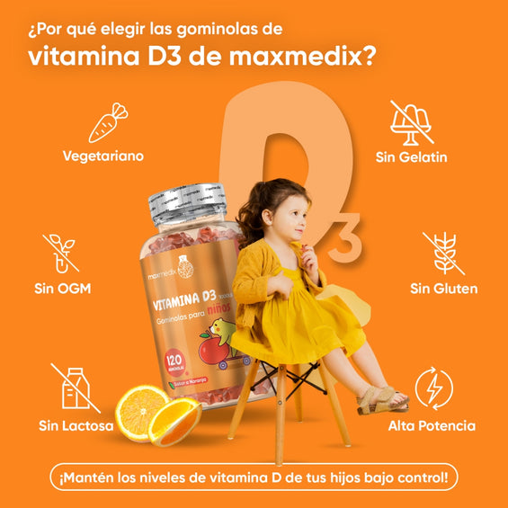 Propiedades de gominolas Vitamina D3