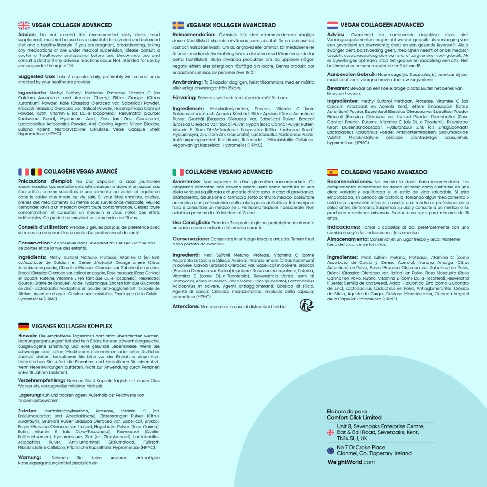 Recomendaciones cápsulas de Colágeno