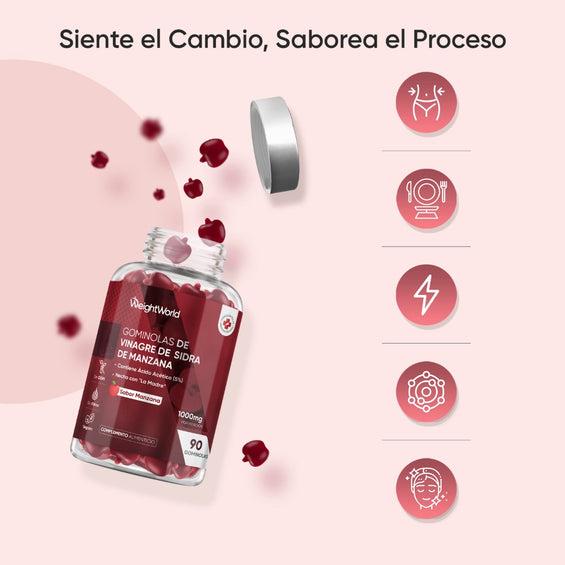 Beneficios de las gomitas de vinagre de manzana