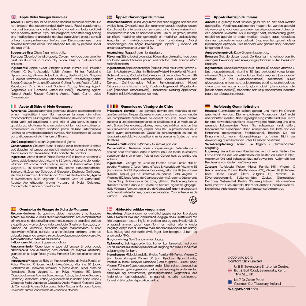 Cómo tomar las gummies de vinagre de sidra de manzana