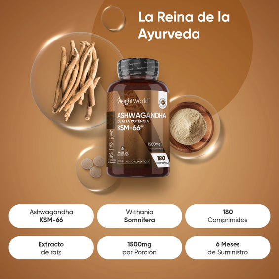 Comprimidos de Ashwagandha ksm-66