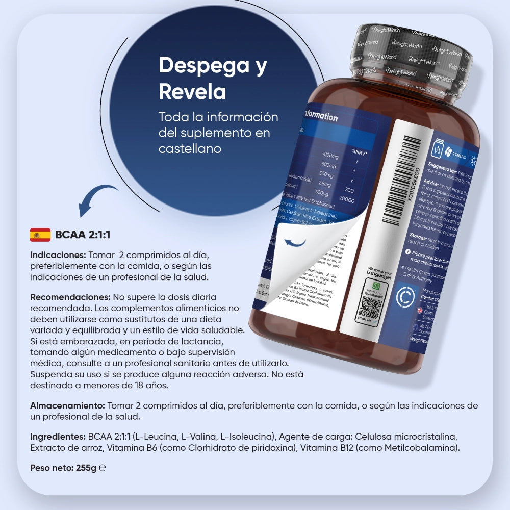 Recomendaciones del suplemento BCAA en español