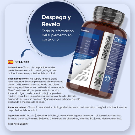 Recomendaciones del suplemento BCAA en español