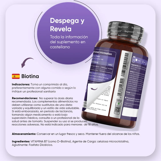 Modo de uso de Vitamina B7