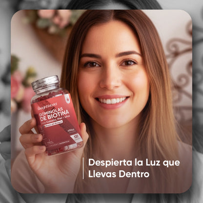 Gominolas de Biotina para cabello, piel y uñas