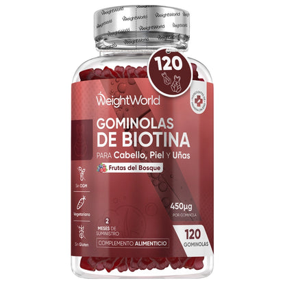 Gominolas de Biotina sabor a frutas del bosque