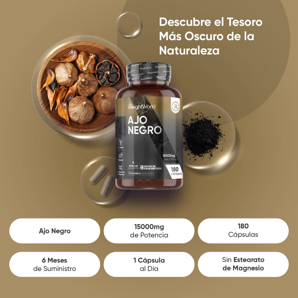 Propiedades del suplemento de Ajo negro