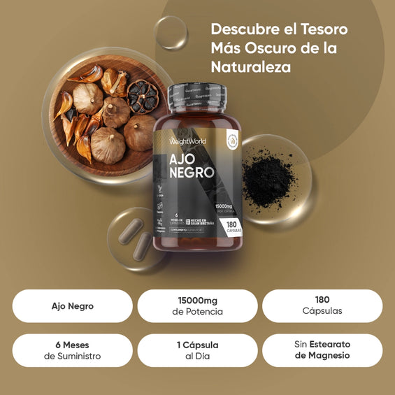 Propiedades del suplemento de Ajo negro