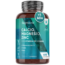 Calcio, Magnesio y Zinc con Vitamina D3