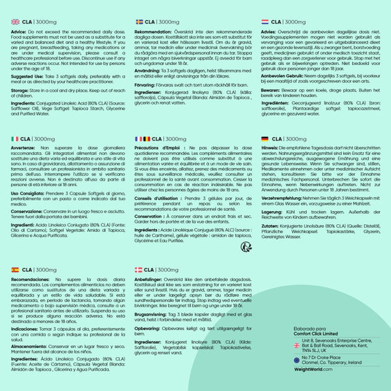 CLA hecho con aceite de cártamo