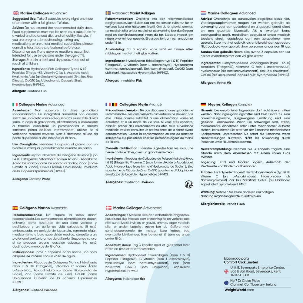 Recomendaciones Colágeno Marino con ácido hialurónico