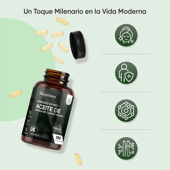 Propiedades del suplemento de Aceite de Semilla de Comino Negro