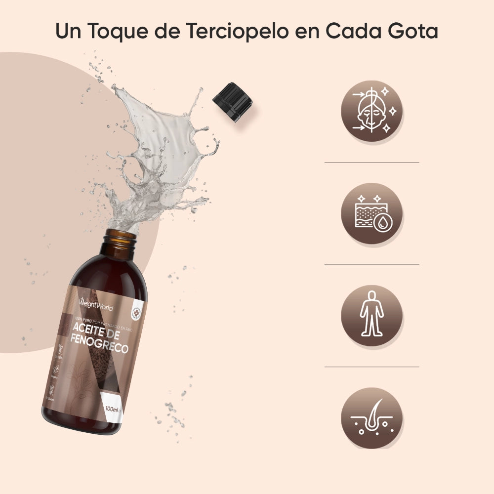 Fenogreco líquido para piel y senos