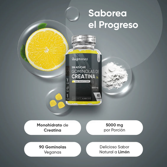 Suplemento con creatina para deporte