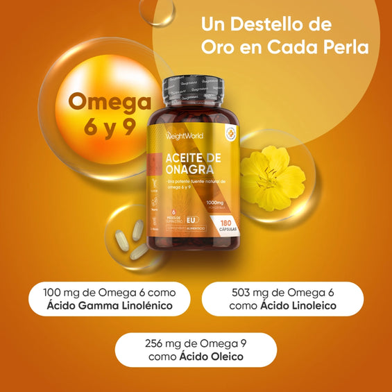 Aceite de Onagra, fuente de Omega 3-6-9