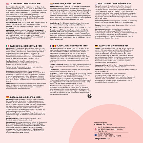 Recomendaciones cápsulas de Glucosamina