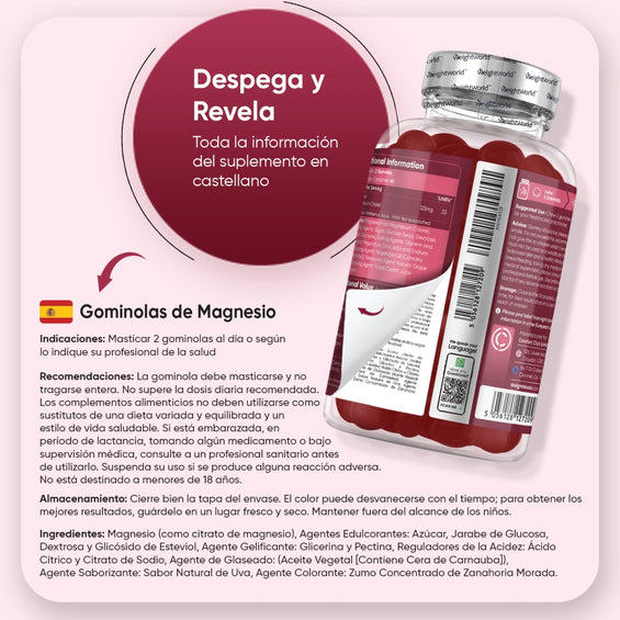 Cómo tomar las gummies de Citrato de Magnesio