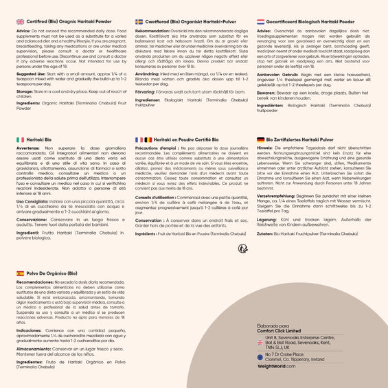 Cómo tomar Haritaki orgánico en polvo